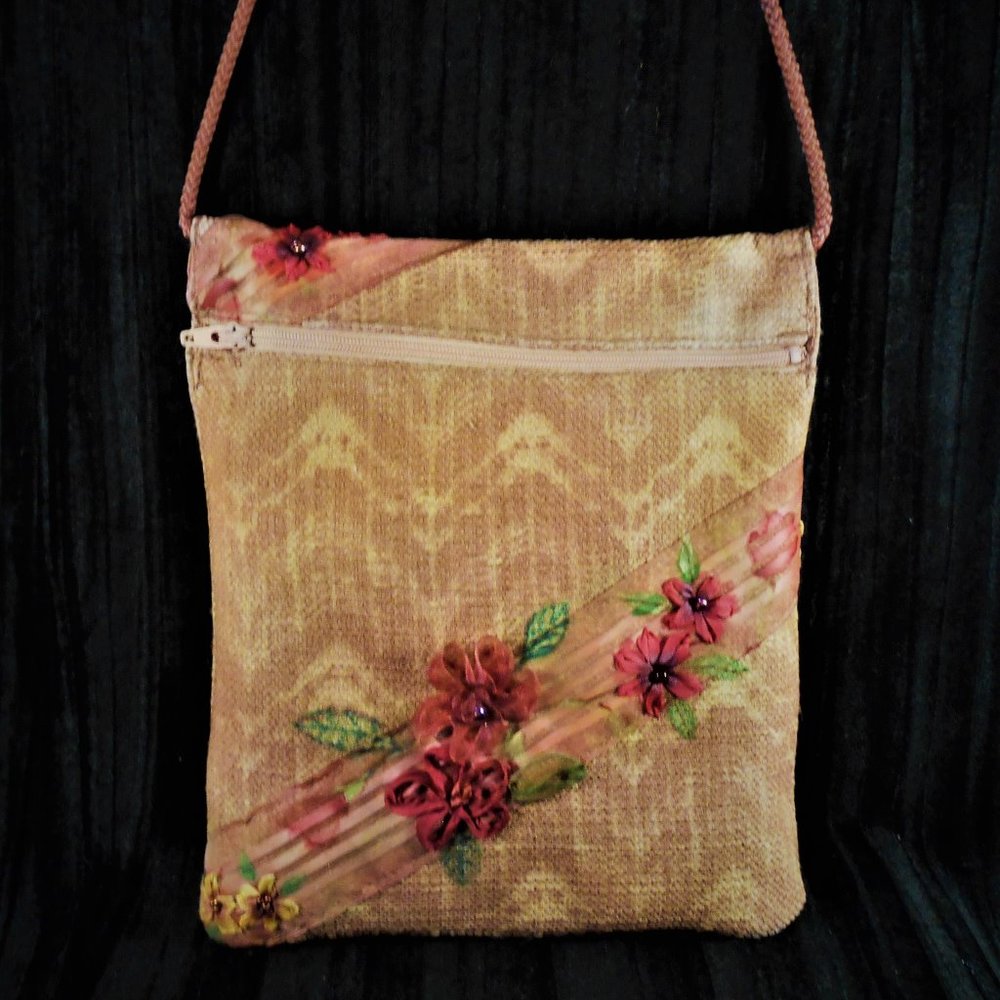 Handcrafted purse embroidered